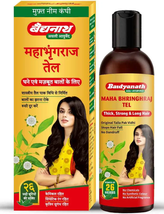Baidyanath Mahabhringraj Oil (MED) - Ayurvedic Hair Oil